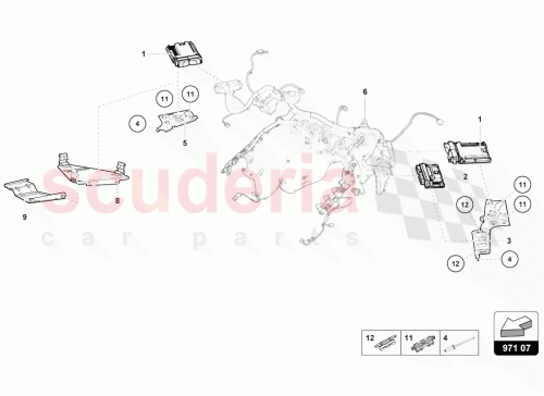 Part Diagram for Lamborghini 4S0907742