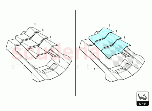 Part Diagram for Lamborghini 476827632C