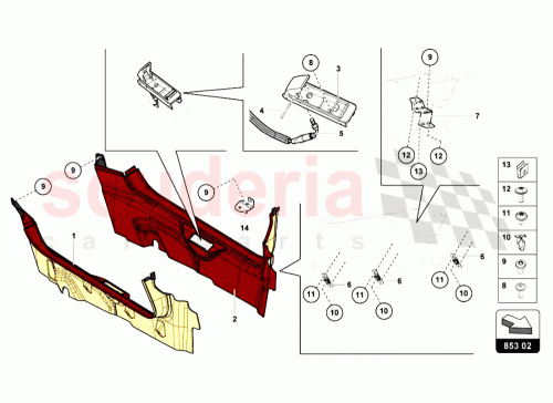 Part Diagram for Lamborghini 470837293A