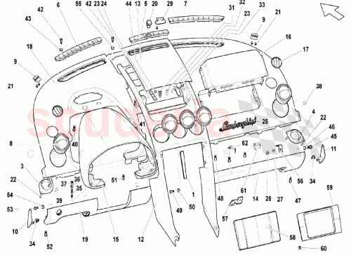 Part Diagram for Lamborghini 402858794AB