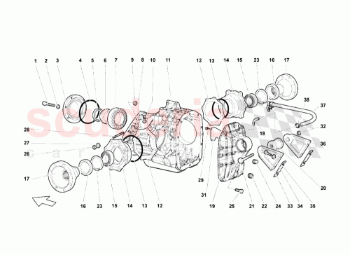 Part Diagram for Lamborghini 0B9525049