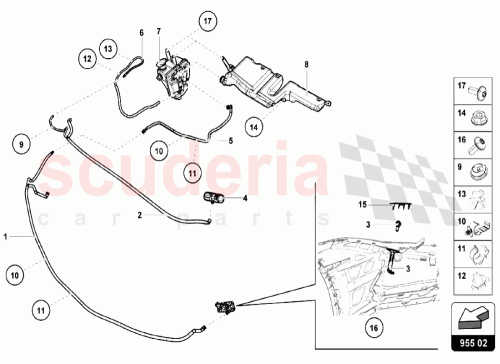 Part Diagram for Lamborghini 4T0955102