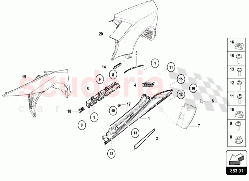 Part Diagram for Lamborghini N90688703