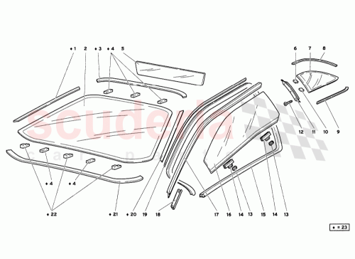 Part Diagram for Lamborghini 0072005557