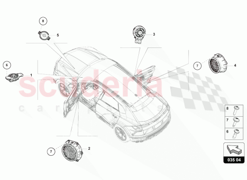 Part Diagram for Lamborghini 4M0035454C