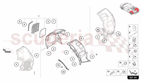Part Diagram for Lamborghini 47B807967