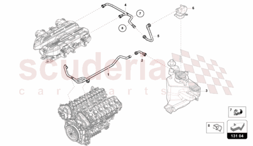 Part Diagram for Lamborghini 47B131597