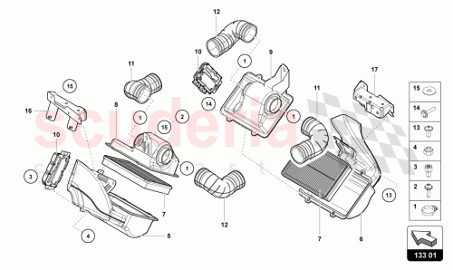 Part Diagram for Lamborghini 470133843C