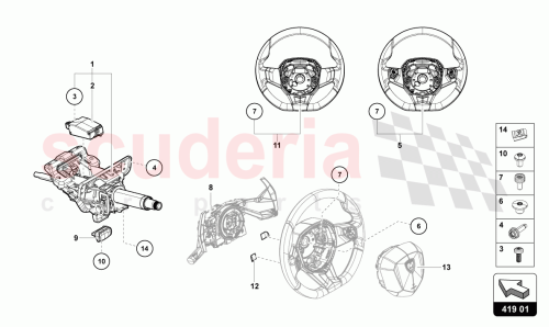 Part Diagram for Lamborghini 470419091DD