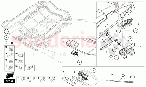 Part Diagram for Lamborghini 6X0827439B