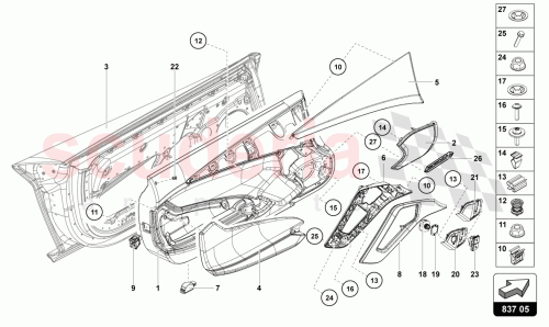 Part Diagram for Lamborghini 472837240A
