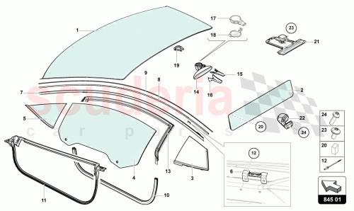 Part Diagram for Lamborghini 8U08575934PK