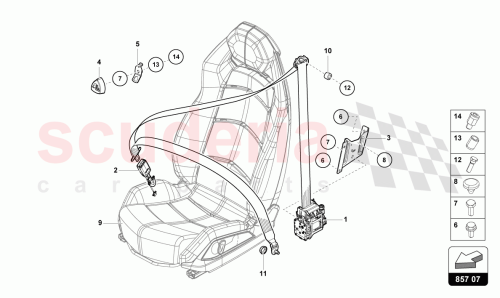 Part Diagram for Lamborghini 472857705D90F
