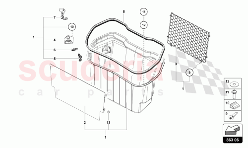 Part Diagram for Lamborghini 470863362AG