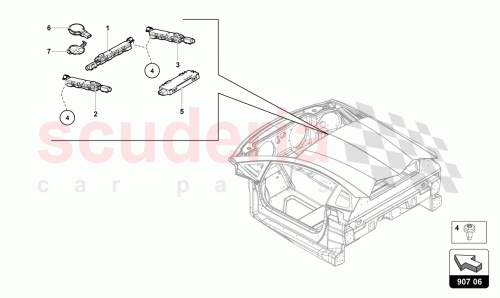 Part Diagram for Lamborghini 81A955559B
