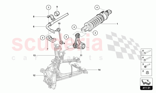 Part Diagram for Lamborghini 470412019AF