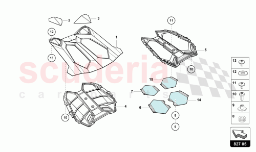 Part Diagram for Lamborghini 475827631J