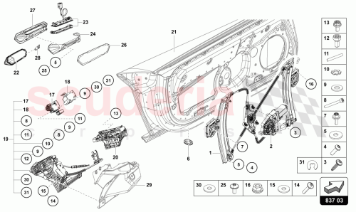 Part Diagram for Lamborghini 470837398E