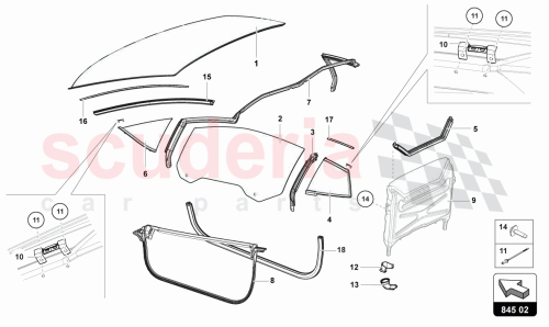 Part Diagram for Lamborghini 475853701C