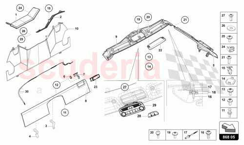 Part Diagram for Lamborghini 475867043B