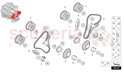 Part Diagram for Lamborghini 07M109450C