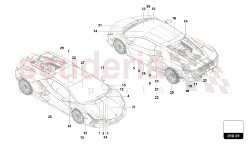 Part Diagram for Lamborghini 47B010525E
