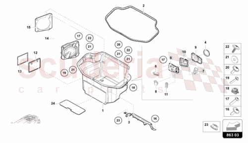 Part Diagram for Lamborghini 47B863362