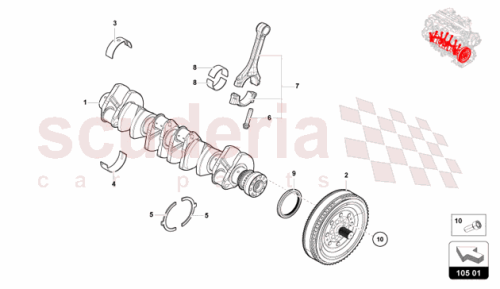 Part Diagram for Lamborghini 07M105707AP