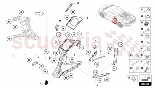 Part Diagram for Lamborghini 47B810015B