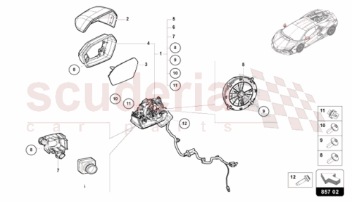 Part Diagram for Lamborghini 47C857410PY9B