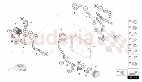 Part Diagram for Lamborghini 47B122922B