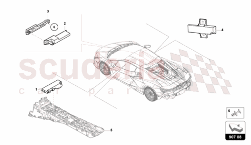 Part Diagram for Lamborghini 9J1907349