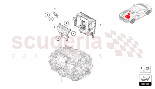 Part Diagram for Lamborghini 47B907070B
