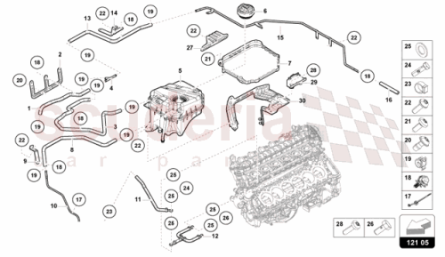 Part Diagram for Lamborghini 47B121575A
