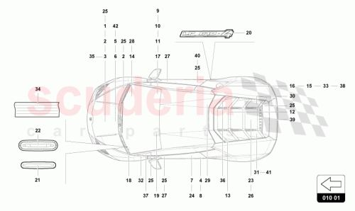Part Diagram for Lamborghini 9Y0010539A