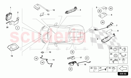 Part Diagram for Lamborghini 4S0035503B