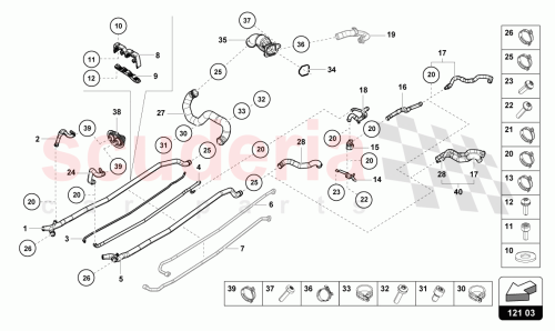 Part Diagram for Lamborghini 07L121127C