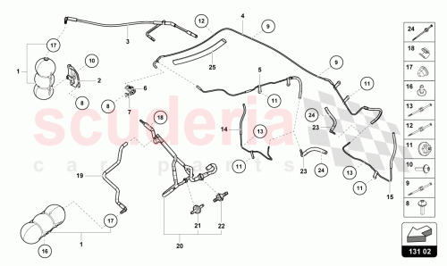 Part Diagram for Lamborghini 4S0131385E