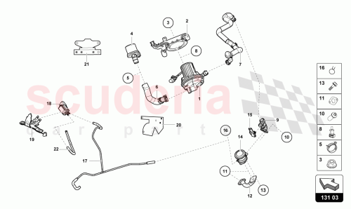 Part Diagram for Lamborghini 07L131057R