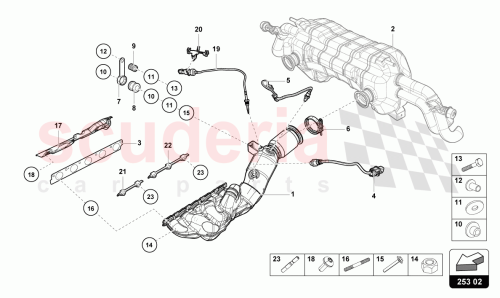 Part Diagram for Lamborghini 07L253709H