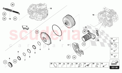 Part Diagram for Lamborghini 0BZ141143
