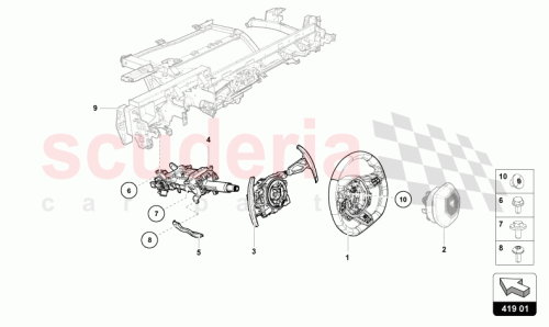 Part Diagram for Lamborghini 4T0419091ATXZ0