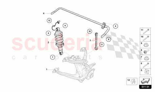 Part Diagram for Lamborghini 4T0512019AJ