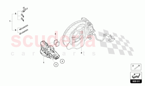 Part Diagram for Lamborghini 4S0615404F