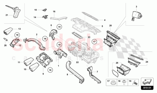 Part Diagram for Lamborghini 4T2819667A