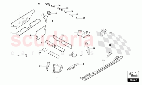 Part Diagram for Lamborghini 4T8864709