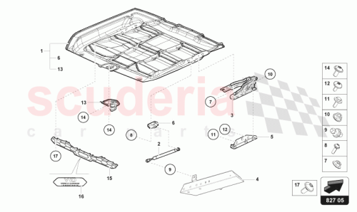 Part Diagram for Lamborghini 4T0864537C