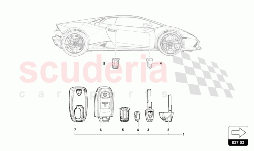 Part Diagram for Lamborghini 4T0959754KTKE