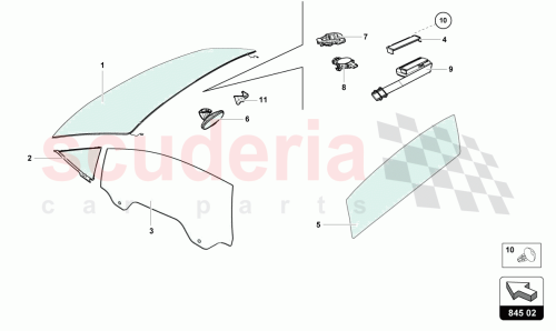 Part Diagram for Lamborghini 8S0857511A