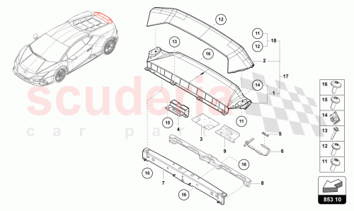 Part Diagram for Lamborghini 4T0898054G
